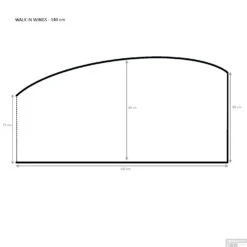 Inloopdouche Allibert Walk-In Wings Gebogen 140x210cm 8mm Antikalk -Badkamer Verkoop 5411747144486 tech