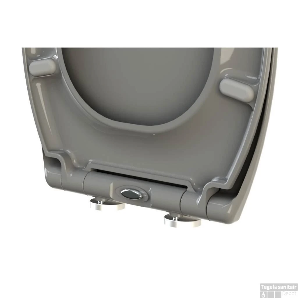 Toiletzitting Allibert Fally 37,5x44,8x5,2 Antraciet Grijs Soft-Close 1 Toiletzitting Allibert Fally 37,5x44,8x5,2 Antraciet Grijs Soft-Close