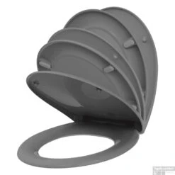 Toiletzitting Allibert Fally 37,5x44,8x5,2 Antraciet Grijs Soft-Close 8 Toiletzitting Allibert Fally 37,5x44,8x5,2 Antraciet Grijs Soft-Close -Badkamer Verkoop 818430 2