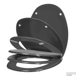 Wc-Zitting Allibert Serenity² Antraciet Grijs Soft-Close