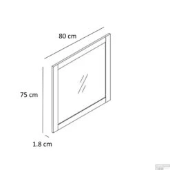 Allibert Spiegel Cambridge Met Kader 80 Cm -Badkamer Verkoop allibert spiegel cambridge met kader 80 cm tech