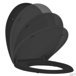 Allibert Toiletzitting Boreo Zwart -Badkamer Verkoop allibert toiletzitting boreo zwart open