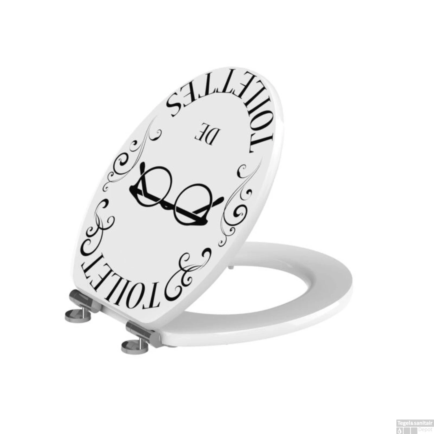 Allibert Toiletzitting Luno Bril Decor 3 Allibert Toiletzitting Luno Bril Decor - Afbeelding 3