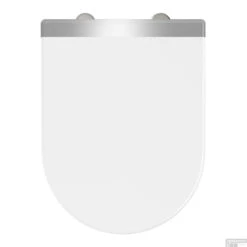 Allibert Toiletzitting Steel Glans Wit