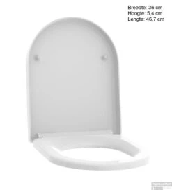 Allibert Toiletzitting Steel Glans Wit -Badkamer Verkoop allibert toiletzitting steel glans wit tec