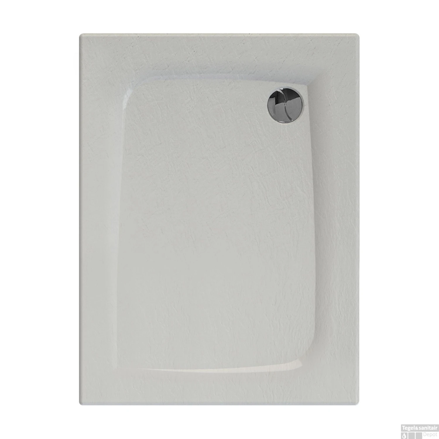 Douchebak Allibert Mooneo Rechthoek Inbouw Bioplax 100x80 Cm Wit