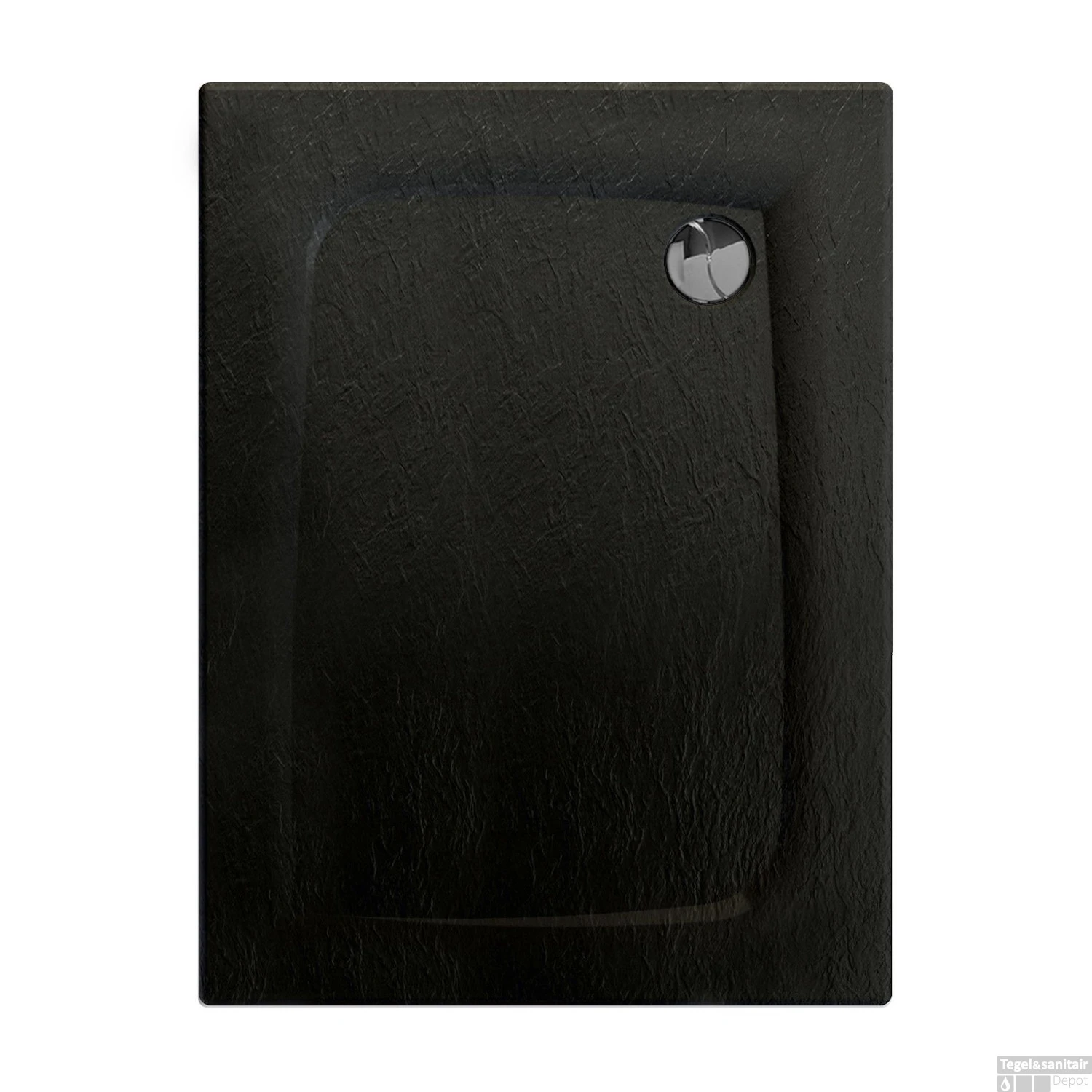 Douchebak Allibert Mooneo Rechthoek Inbouw Bioplax 100x80 Cm Zwart