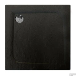 Douchebak Allibert Mooneo Vierkant Inbouw Bioplax 90x90 Cm Zwart