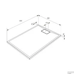 Douchebak Allibert Terreno Rechthoek Inbouw Polybeton 120x90 Cm Wit -Badkamer Verkoop douchebak allibert terreno rechthoek inbouw polybeton 120x90 cm tech 1
