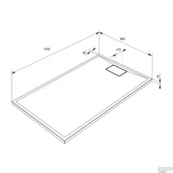 Douchebak Allibert Terreno Rechthoek Inbouw Polybeton 140x90 Cm Bazalt Zwart 5 Douchebak Allibert Terreno Rechthoek Inbouw Polybeton 140x90 Cm Bazalt Zwart -Badkamer Verkoop douchebak allibert terreno rechthoek inbouw polybeton 140x90 cm tech 2