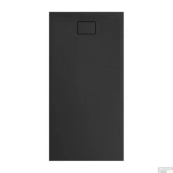 Douchebak Allibert Terreno Rechthoek Inbouw Polybeton 160x80 Cm Bazalt Zwart