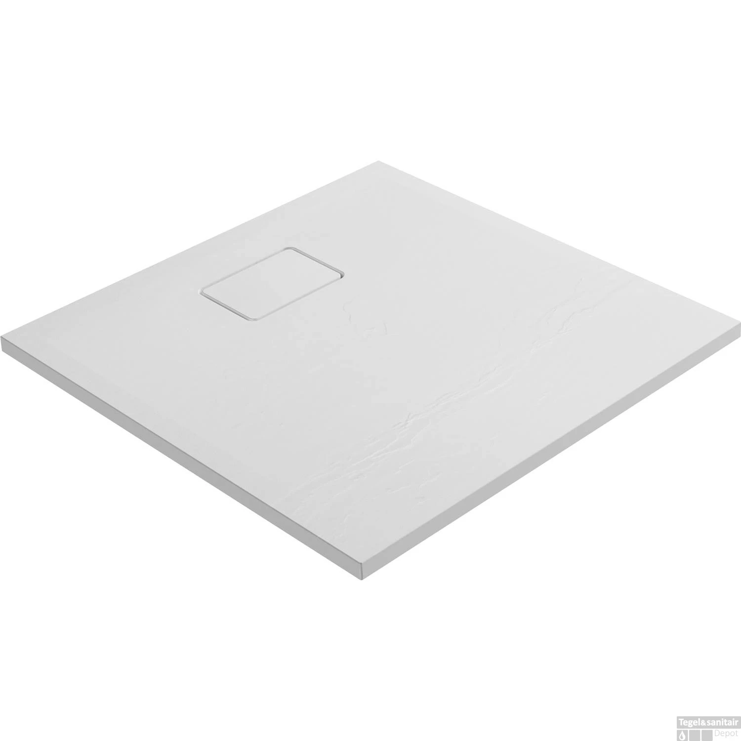 Douchebak Allibert Terreno Vierkant Inbouw Polybeton 90x90 Cm Wit 2 Douchebak Allibert Terreno Vierkant Inbouw Polybeton 90x90 Cm Wit - Afbeelding 2