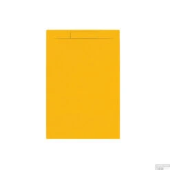 Douchebak + Sifon Allibert Rectangle 120x80 Cm Mat Okergeel