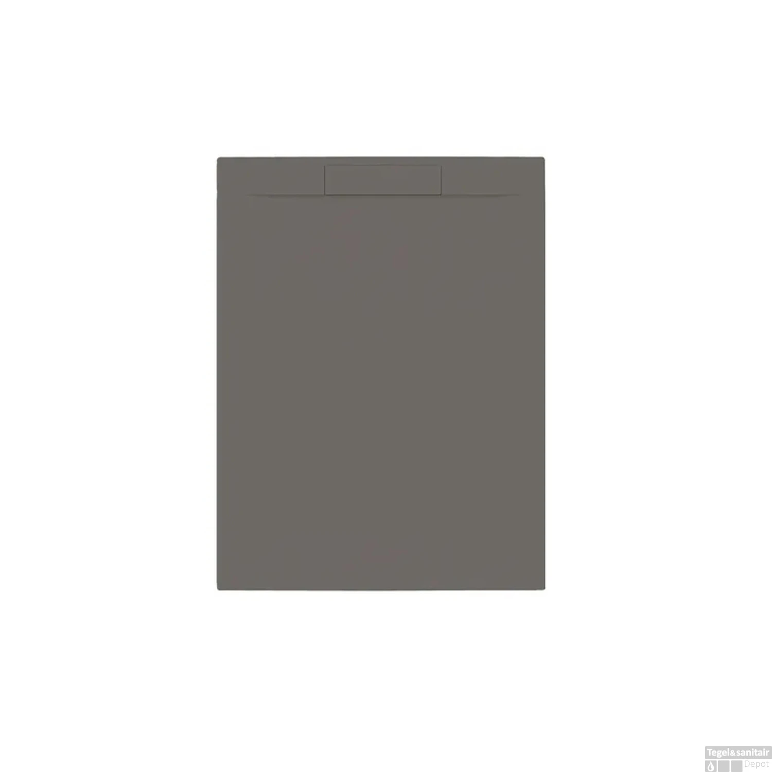 Douchebak + Sifon Allibert Rectangle 120x90 Cm Mat Gunmetal