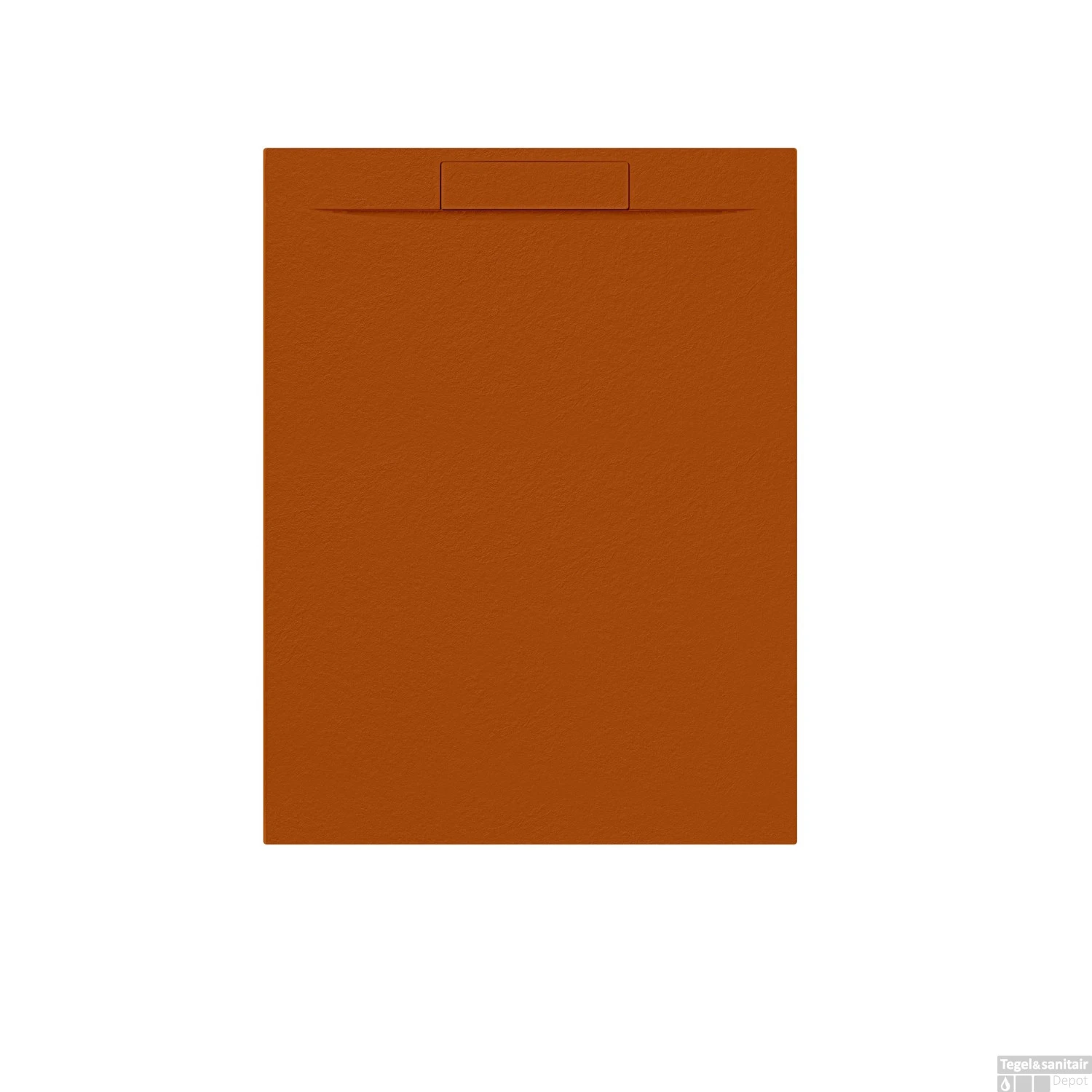 Douchebak + Sifon Allibert Rectangle 120x90 Cm Satijn Koper Oranje