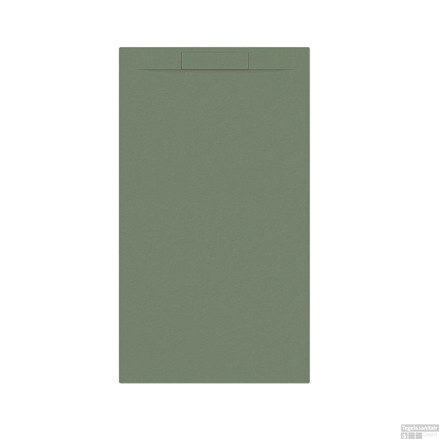 Douchebak + Sifon Allibert Rectangle 140x80 Cm Eucalyptus Groen