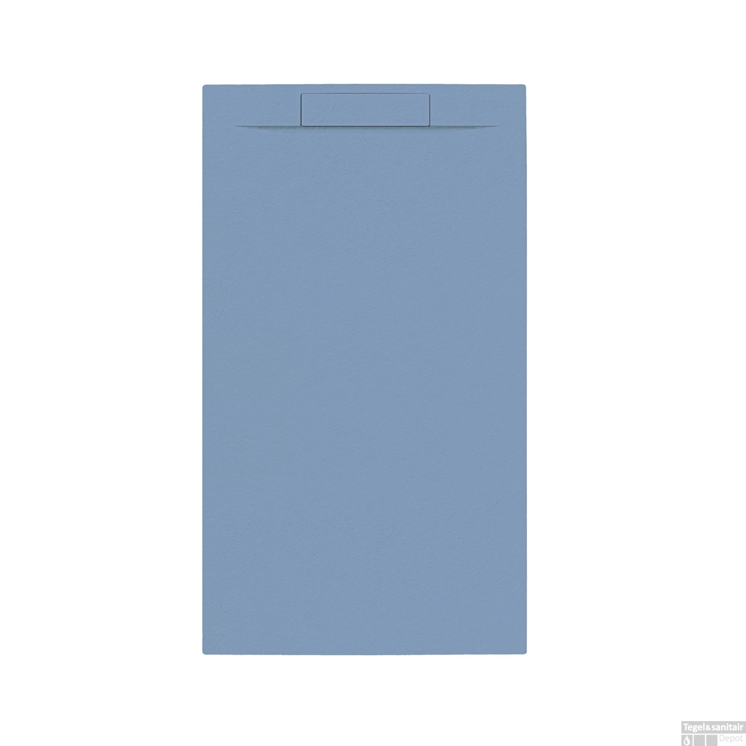 Douchebak + Sifon Allibert Rectangle 140x80 Cm Mat Blauw Balt 1 Douchebak + Sifon Allibert Rectangle 140x80 Cm Mat Blauw Balt