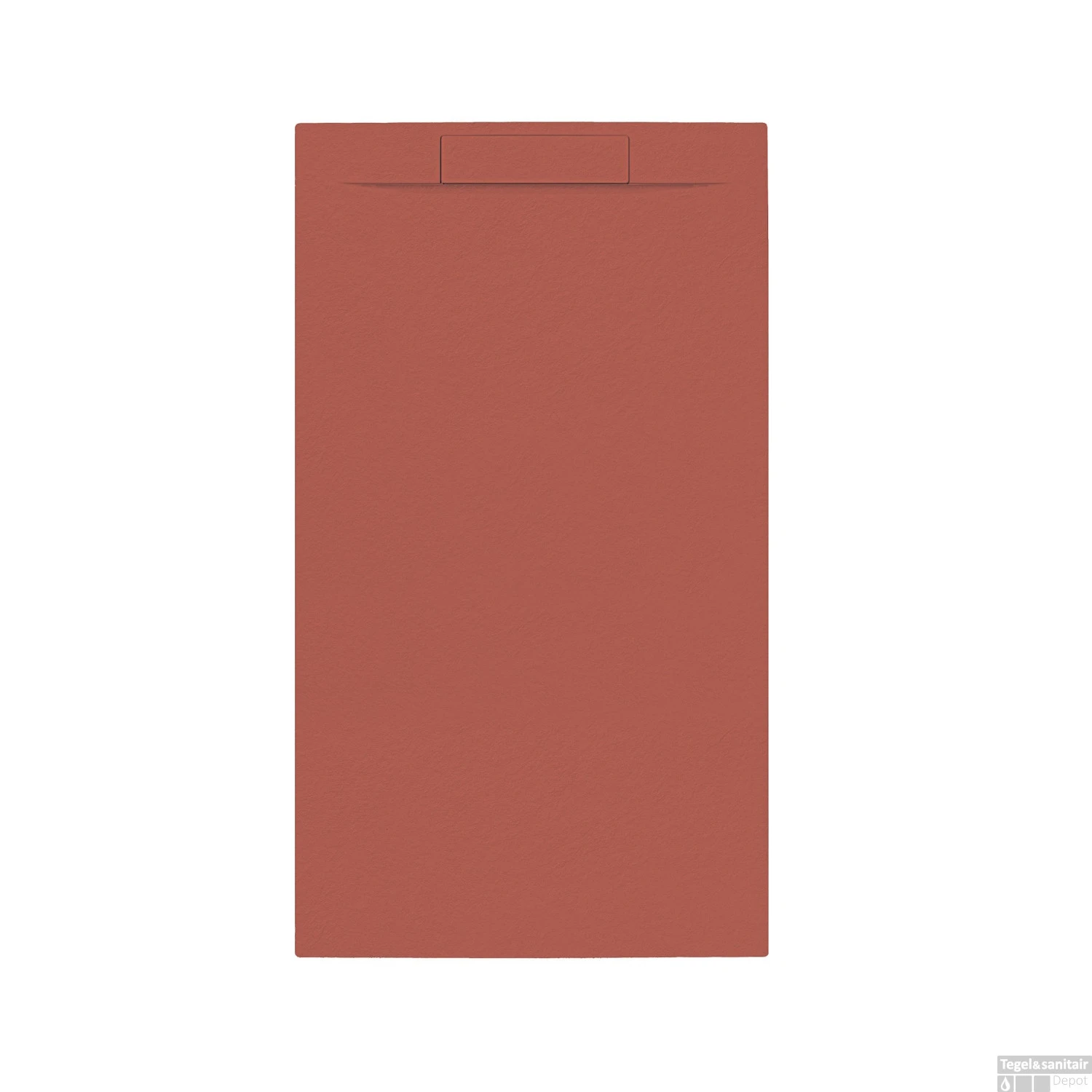 Douchebak + Sifon Allibert Rectangle 140x80 Cm Mat Rood Terracotta 1 Douchebak + Sifon Allibert Rectangle 140x80 Cm Mat Rood Terracotta