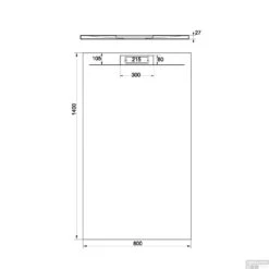 Douchebak + Sifon Allibert Rectangle 140x80 Cm Mat Groen Korstmos -Badkamer Verkoop douchebak sifon allibert rectangle 140x80 cm mat wit tech 3