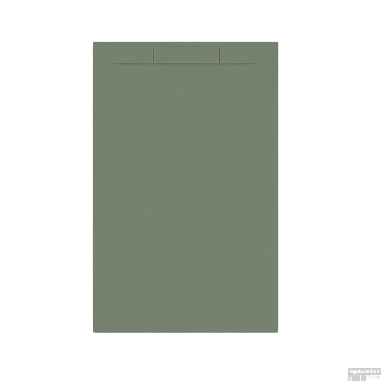 Douchebak + Sifon Allibert Rectangle 140x90 Cm Eucalyptus Groen