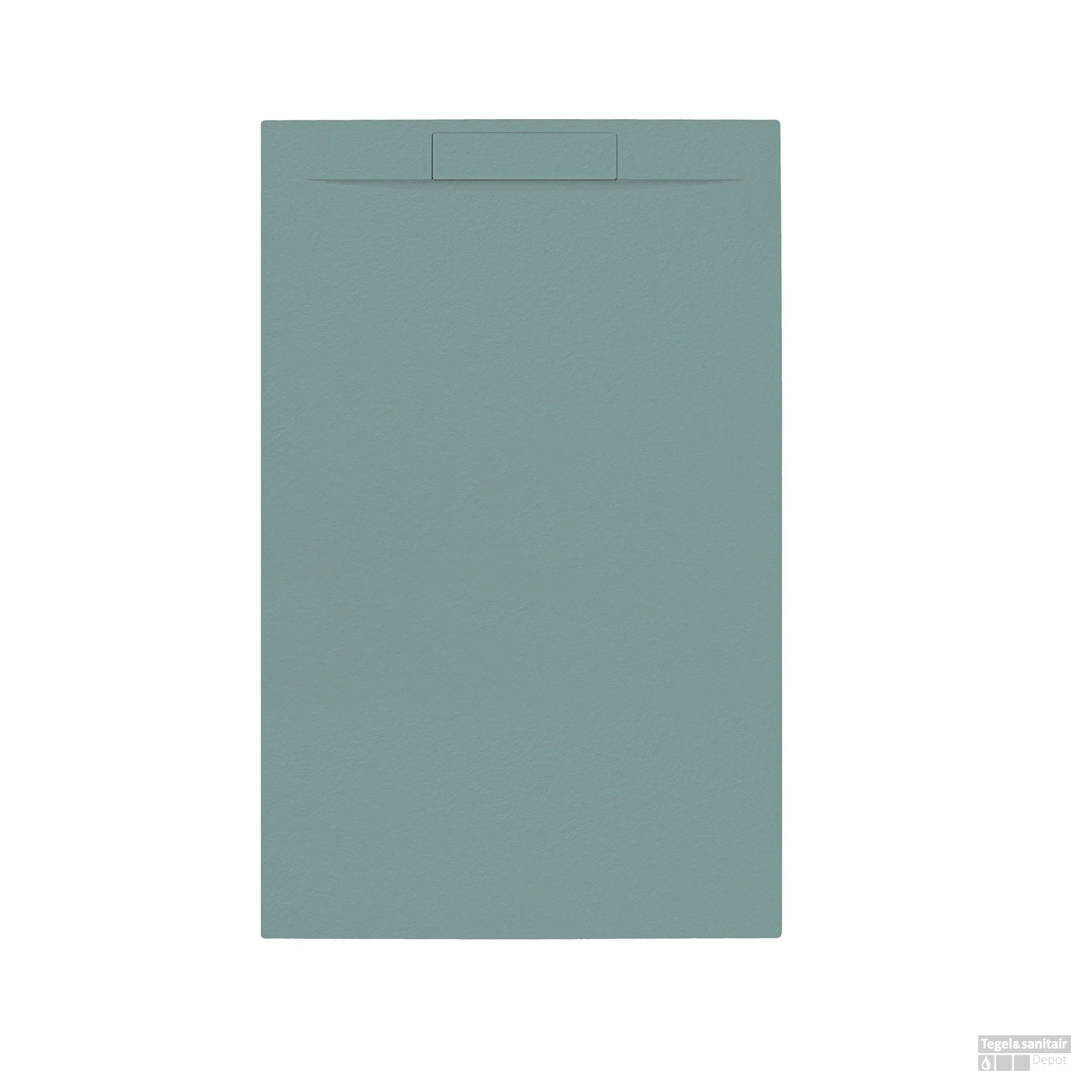 Douchebak + Sifon Allibert Rectangle 140x90 Cm Mat Groen Korstmos