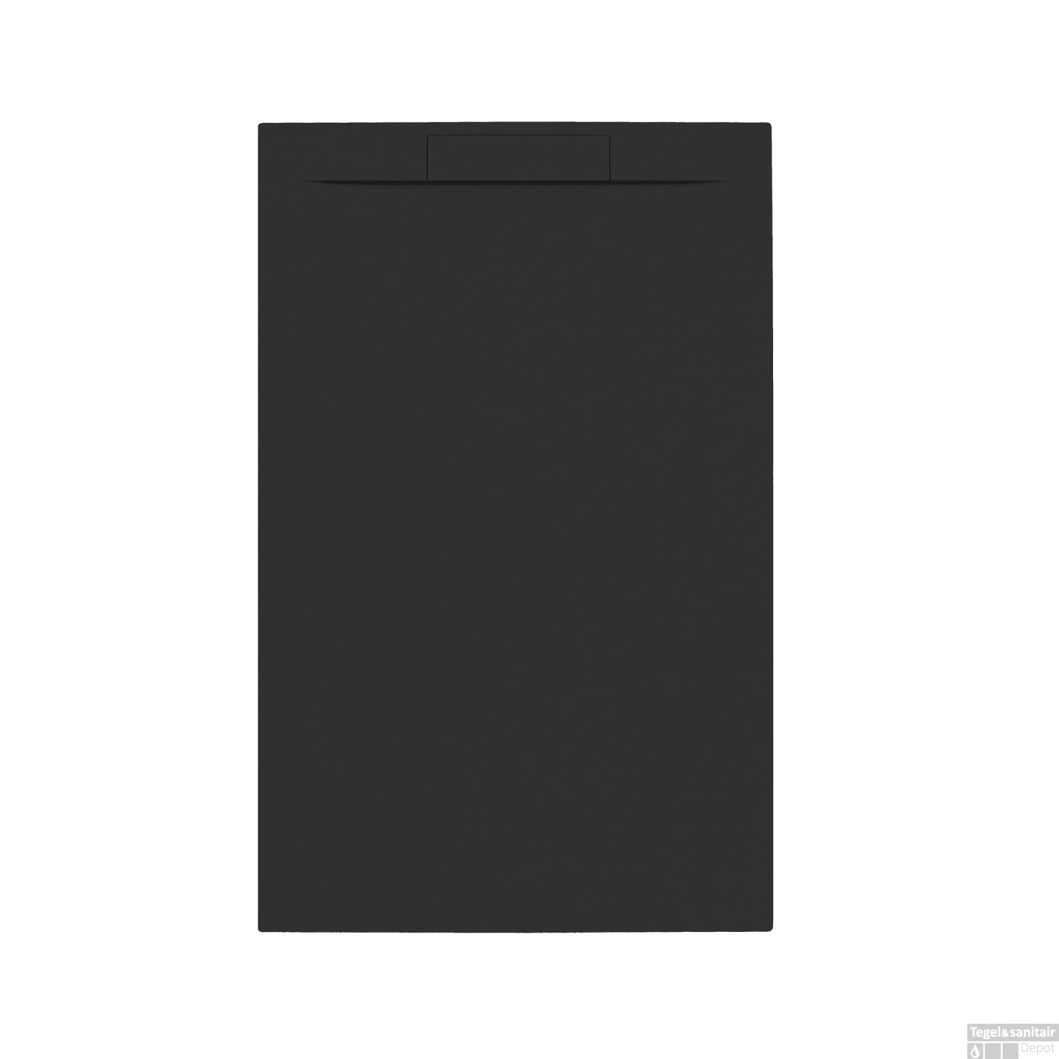 Douchebak + Sifon Allibert Rectangle 140x90 Cm Mat Zwart
