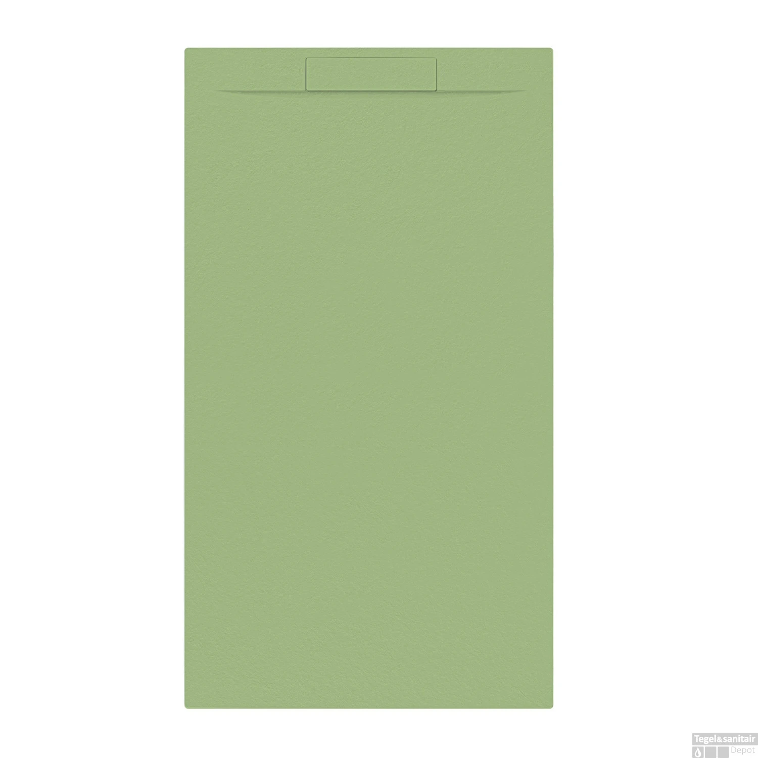 Douchebak + Sifon Allibert Rectangle 160x90 Cm Mat Olijfgroen