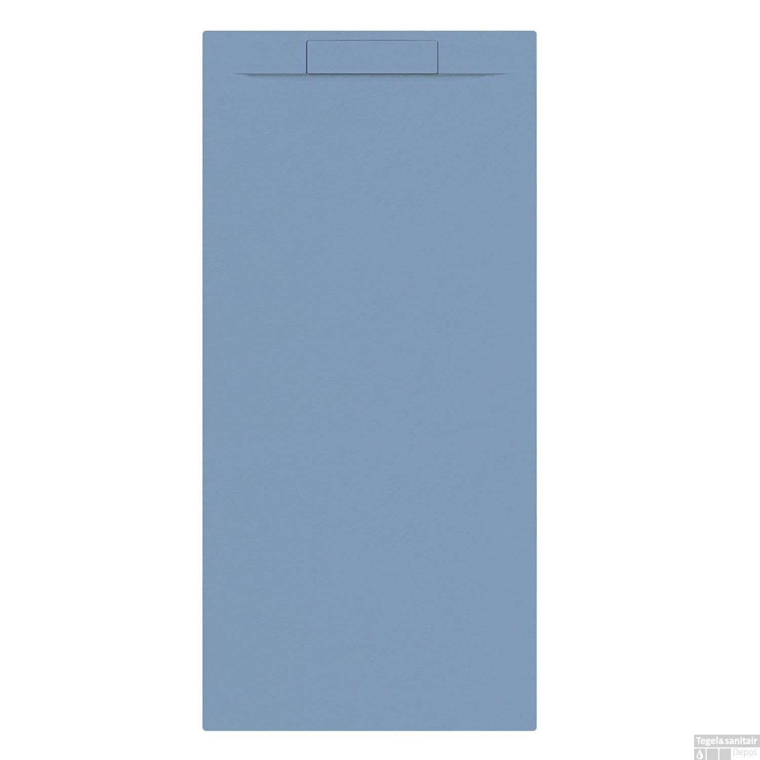 Douchebak + Sifon Allibert Rectangle 180x80 Cm Mat Blauw Balt 1 Douchebak + Sifon Allibert Rectangle 180x80 Cm Mat Blauw Balt