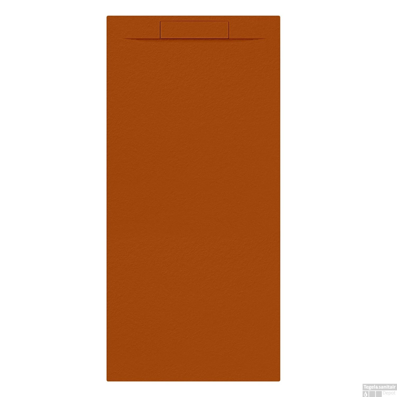 Douchebak + Sifon Allibert Rectangle 180x80 Cm Satijn Koper Oranje