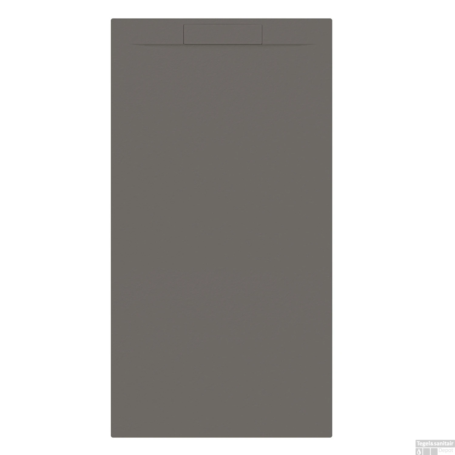 Douchebak + Sifon Allibert Rectangle 180x90 Cm Mat Gunmetal