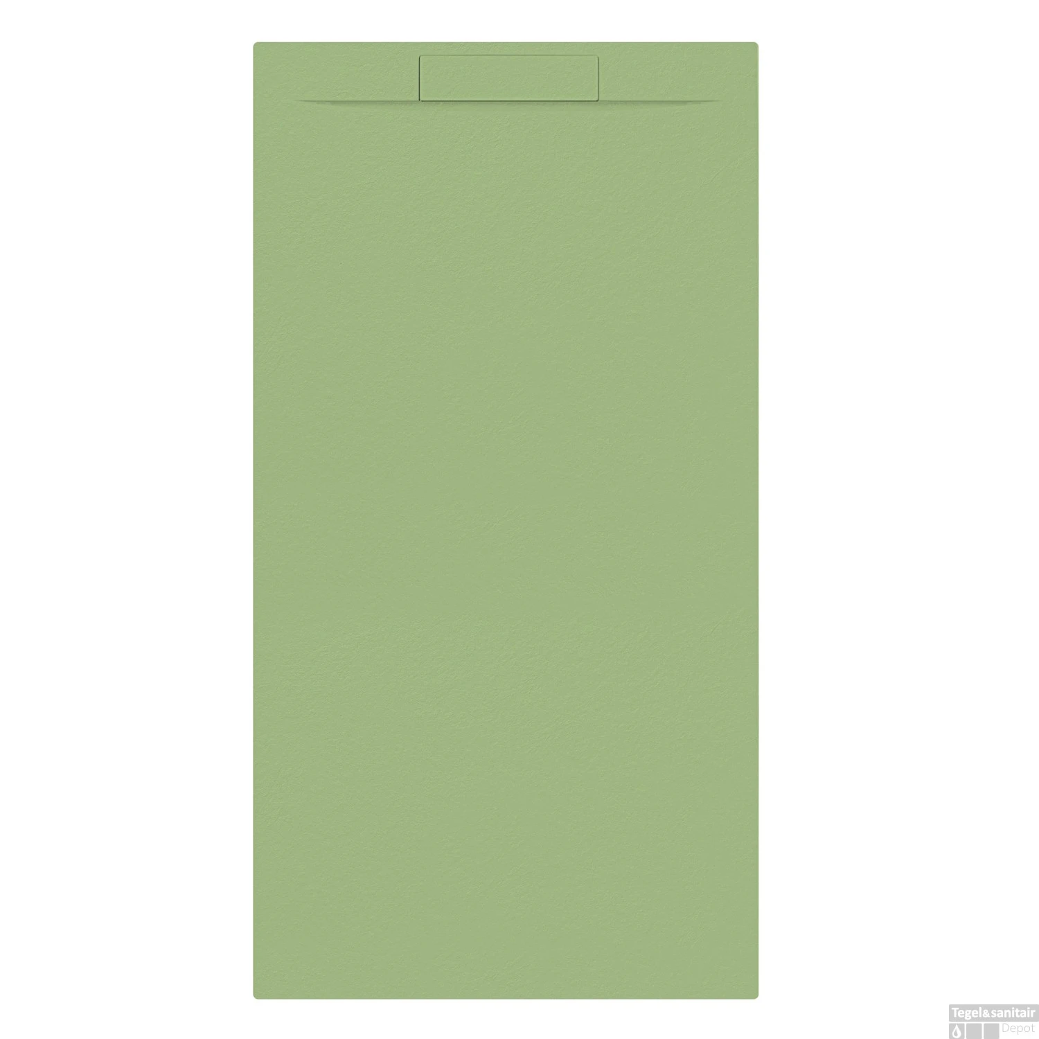 Douchebak + Sifon Allibert Rectangle 180x90 Cm Mat Olijfgroen