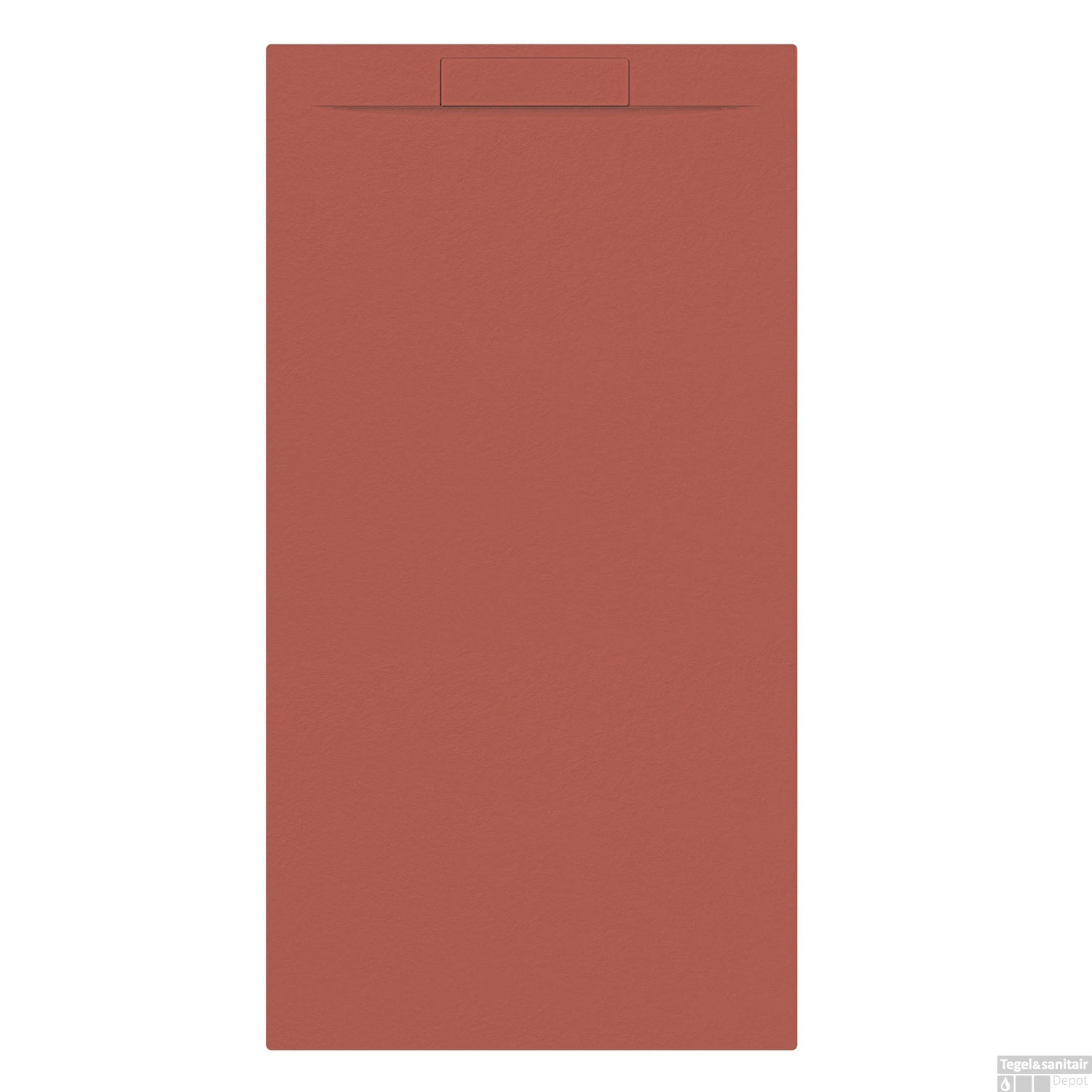 Douchebak + Sifon Allibert Rectangle 180x90 Cm Mat Rood Terracotta