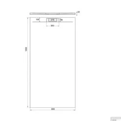 Badkamer Verkoop -Badkamer Verkoop douchebak sifon allibert rectangle 180x90 cm mat wit tech 5