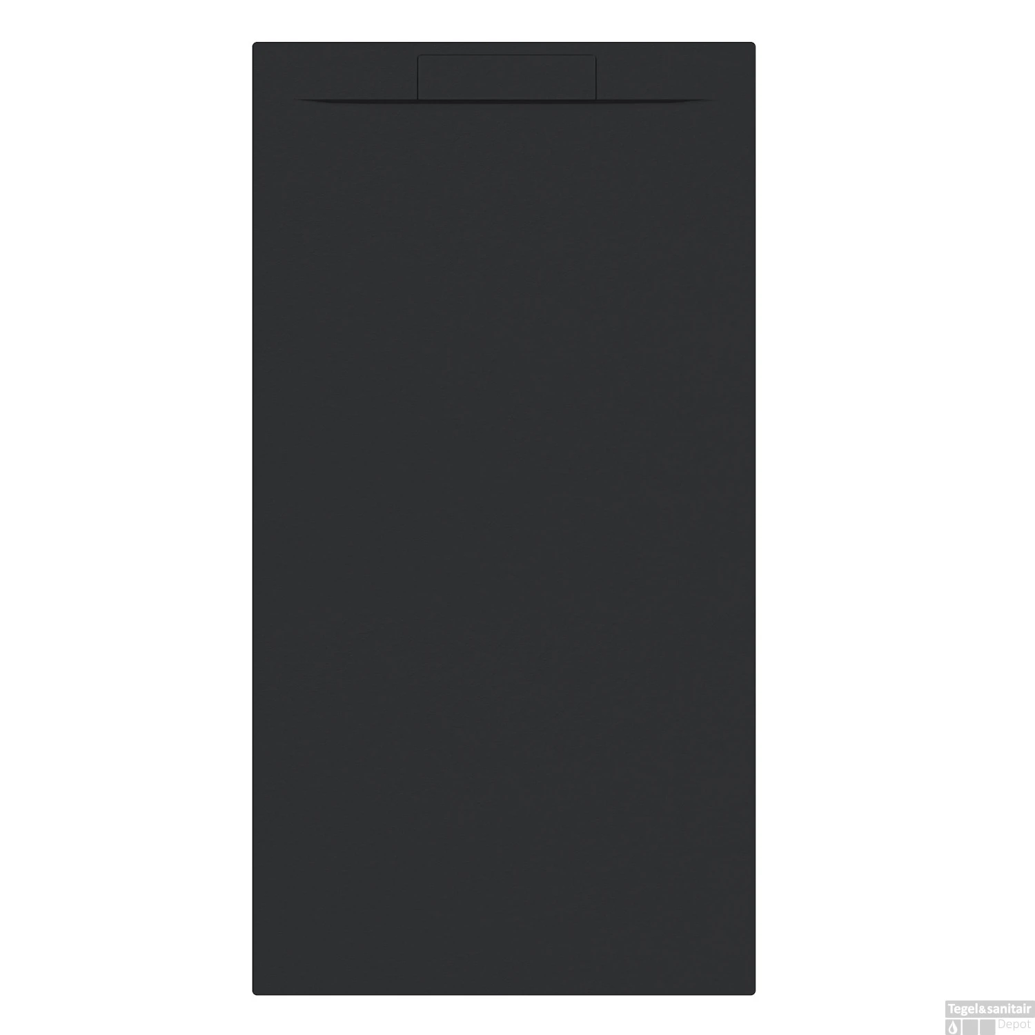 Douchebak + Sifon Allibert Rectangle 180x90 Cm Mat Zwart 1 Douchebak + Sifon Allibert Rectangle 180x90 Cm Mat Zwart