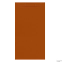 Douchebak + Sifon Allibert Rectangle 180x90 Cm Satijn Koper Oranje