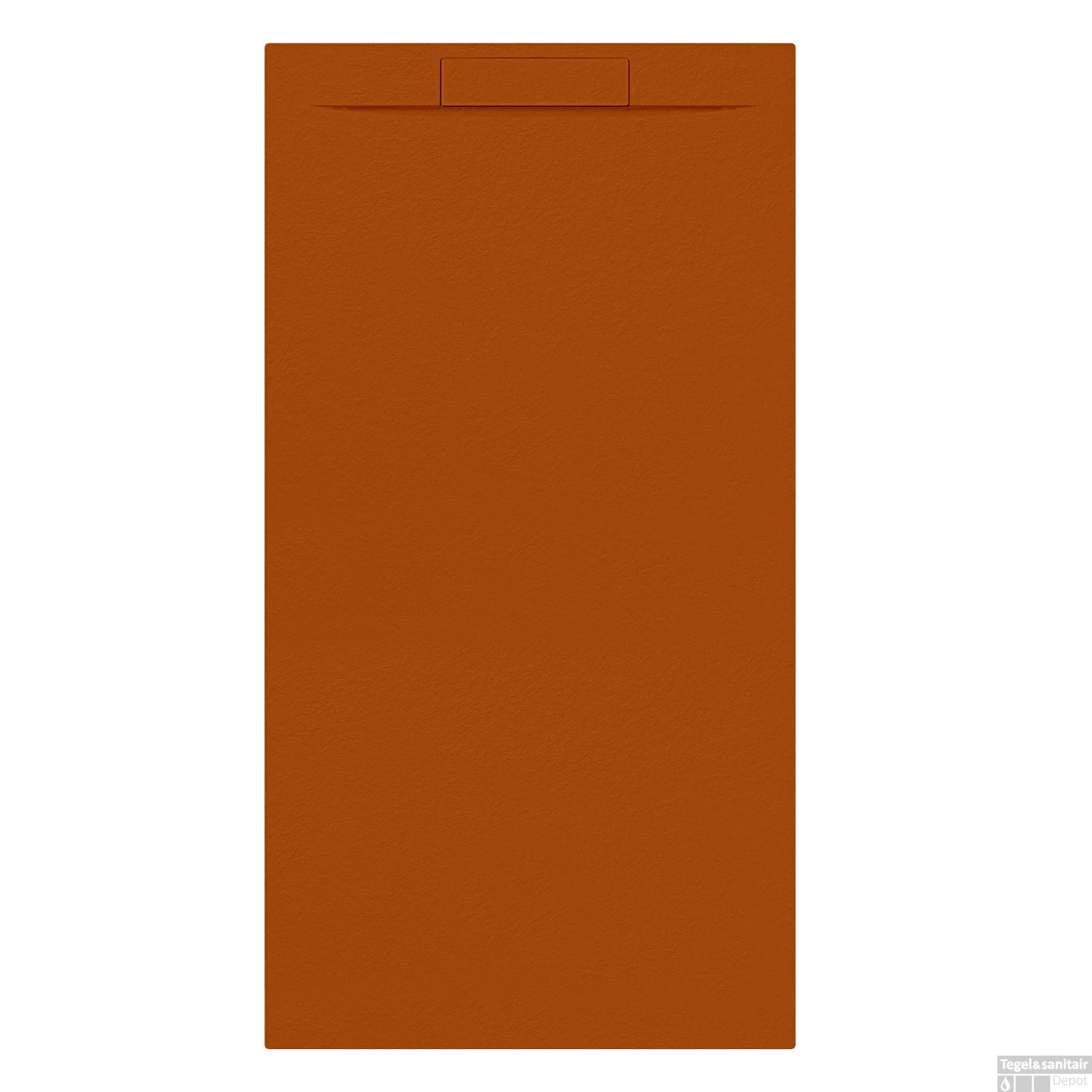 Douchebak + Sifon Allibert Rectangle 180x90 Cm Satijn Koper Oranje