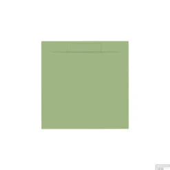 Douchebak + Sifon Vierkant Allibert Luna Carre Mat Olijfgroen