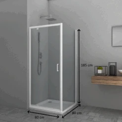 Badkamer Verkoop -Badkamer Verkoop douchecabine allibert happy 80x80cm tech