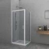 Douchecabine Allibert Happy 90x90x185 Cm 4mm Helder Glas Wit