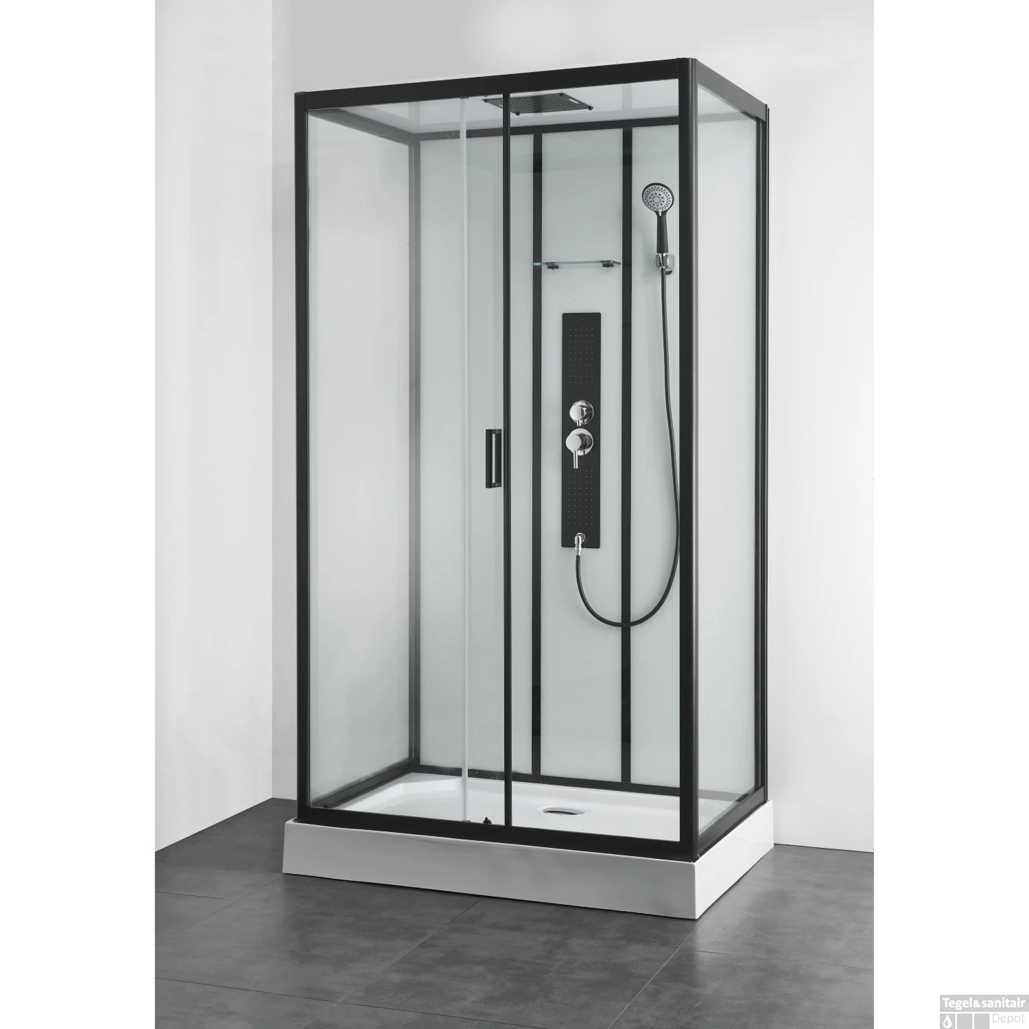 Douchecabine Allibert Uyuni 225x80x120 Cm Rechthoek Frontale Instap Schuifdeuren 4mm Helder Glas 1 Douchecabine Allibert Uyuni 225x80x120 Cm Rechthoek Frontale Instap Schuifdeuren 4mm Helder Glas