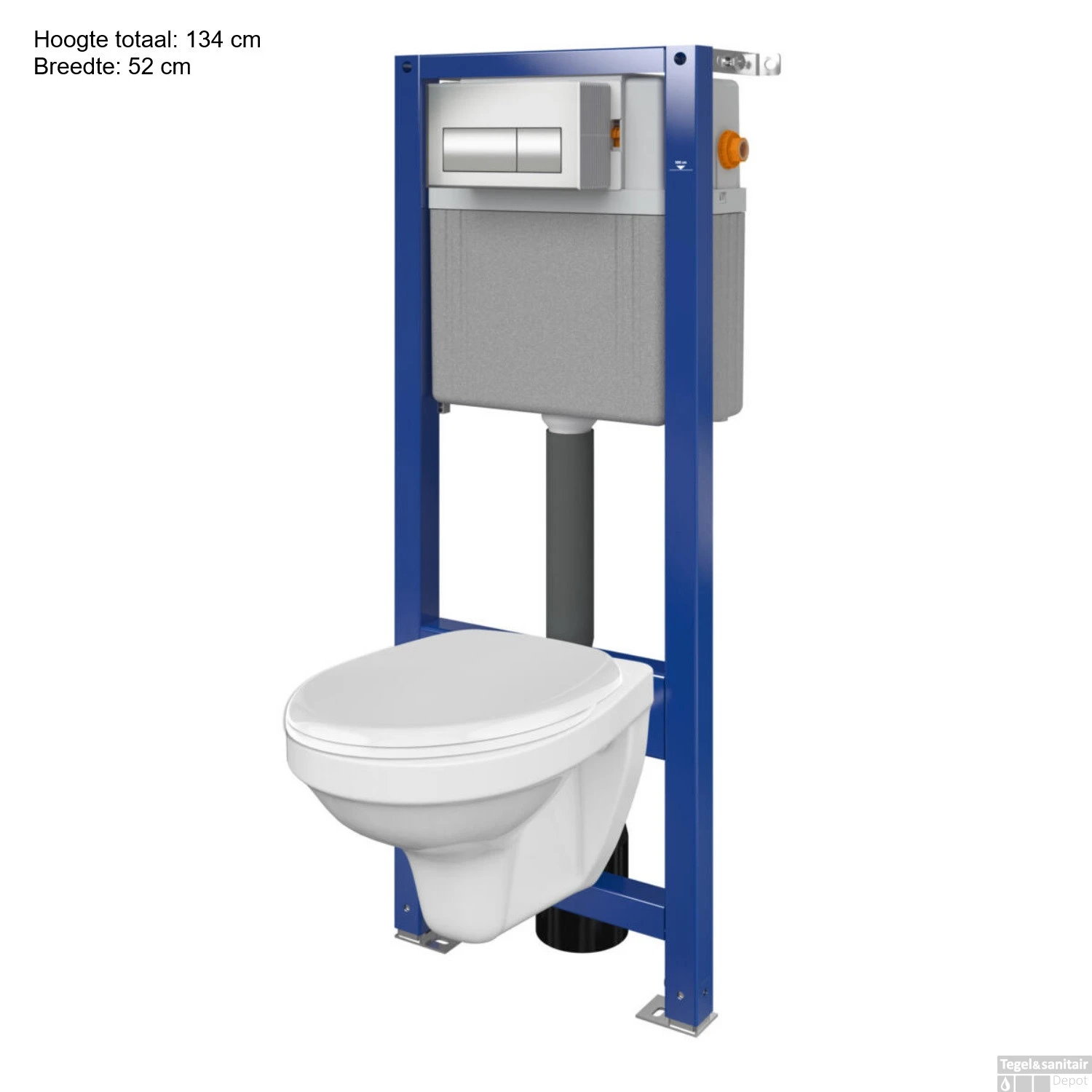 Inbouwreservoir Allibert Milos WC Pack Hangend Wit 2 Inbouwreservoir Allibert Milos WC Pack Hangend Wit - Afbeelding 2