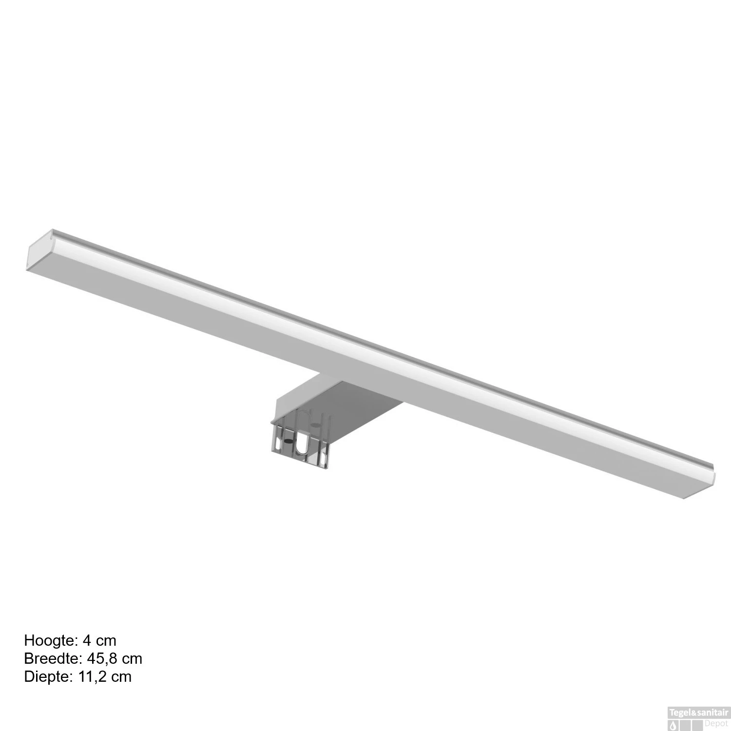 LED Spiegellamp Allibert Blitz 10 Watt 45,8x4x11,2cm Glanzend Chroom 3 LED Spiegellamp Allibert Blitz 10 Watt 45,8x4x11,2cm Glanzend Chroom - Afbeelding 3