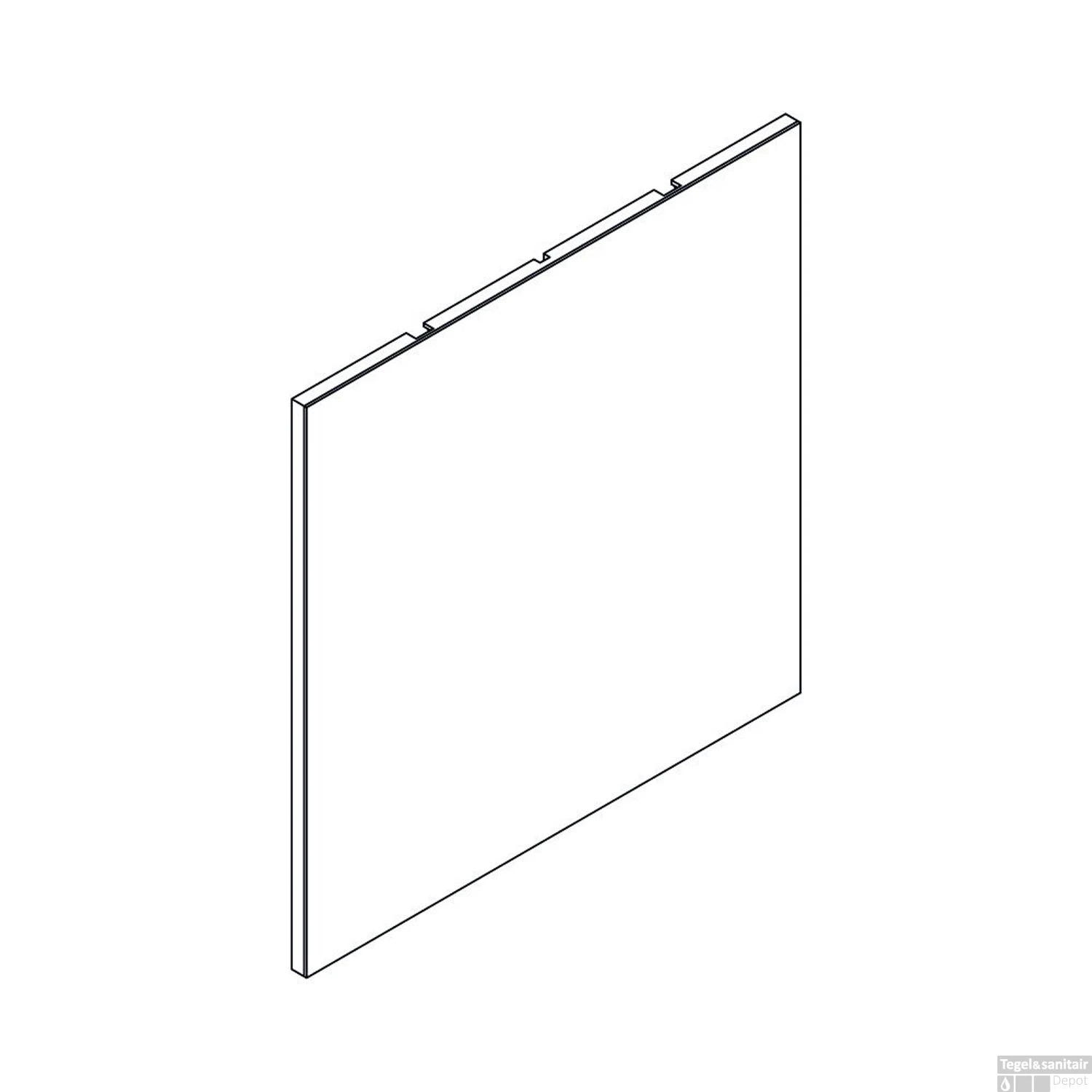 ALLIBERT Spiegel Alibert Deko 60 Cm Met Technische Werkruimte 2 ALLIBERT Spiegel Alibert Deko 60 Cm Met Technische Werkruimte - Afbeelding 2