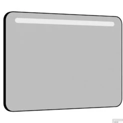 Spiegel Allibert Retro Met LED 100 Cm Mat Zwart