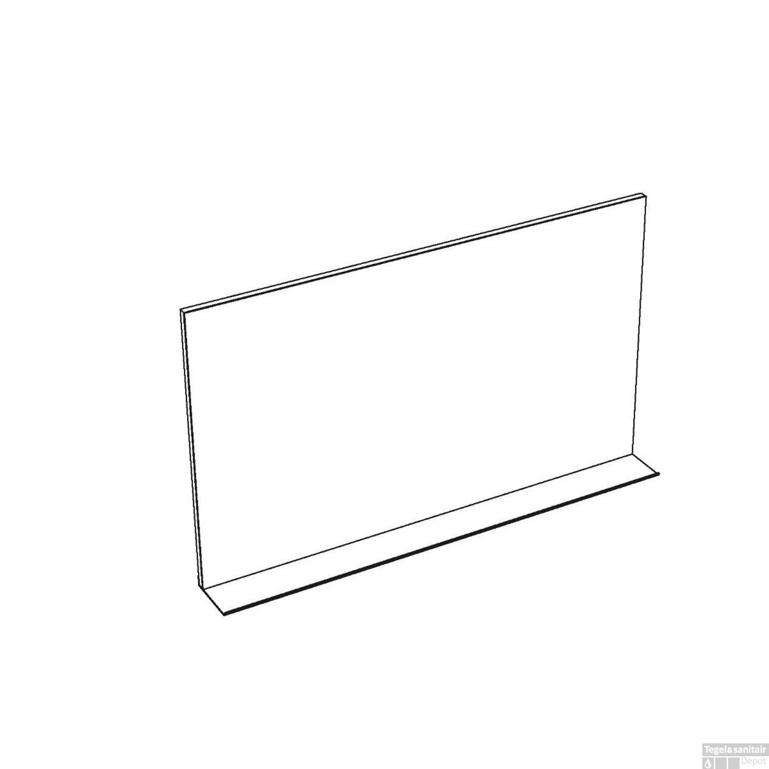 Spiegel Allibert Sitio Met Kader En Aflegmogelijkheid 100 Cm Mat Zwart - Afbeelding 2