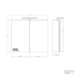 Spiegelkast Allibert Juno LED Verlichting 80x75.2x16cm Softclose Deuren Glans Wit 7 Spiegelkast Allibert Juno LED Verlichting 80x75.2x16cm Softclose Deuren Glans Wit -Badkamer Verkoop spiegelkast allibert juno led verlichting 80x75.2x16cm softclose deuren tech 2