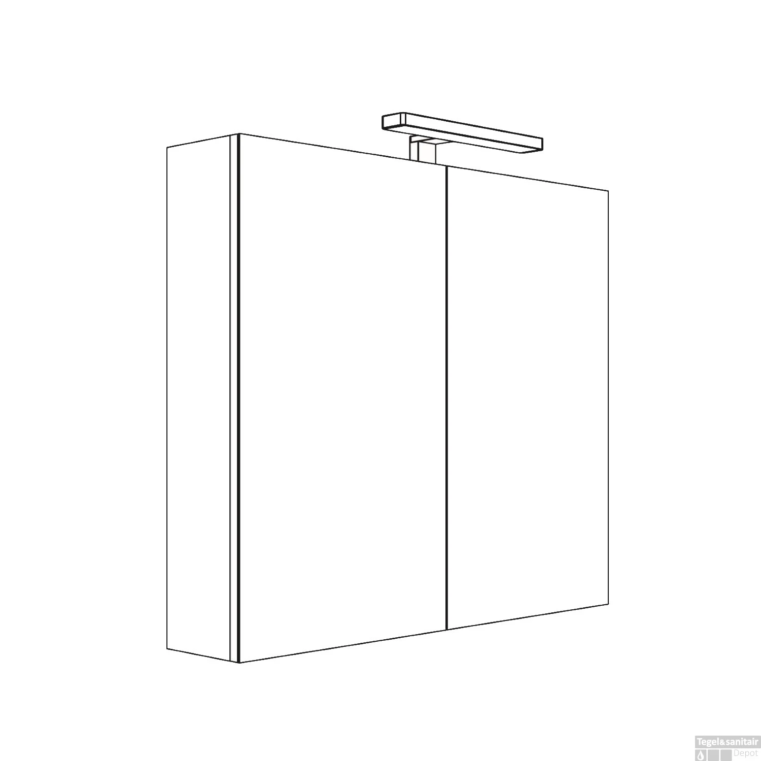 Spiegelkast Allibert Juno LED Verlichting 80x75.2x16cm Softclose Deuren Glans Wit 3 Spiegelkast Allibert Juno LED Verlichting 80x75.2x16cm Softclose Deuren Glans Wit - Afbeelding 3