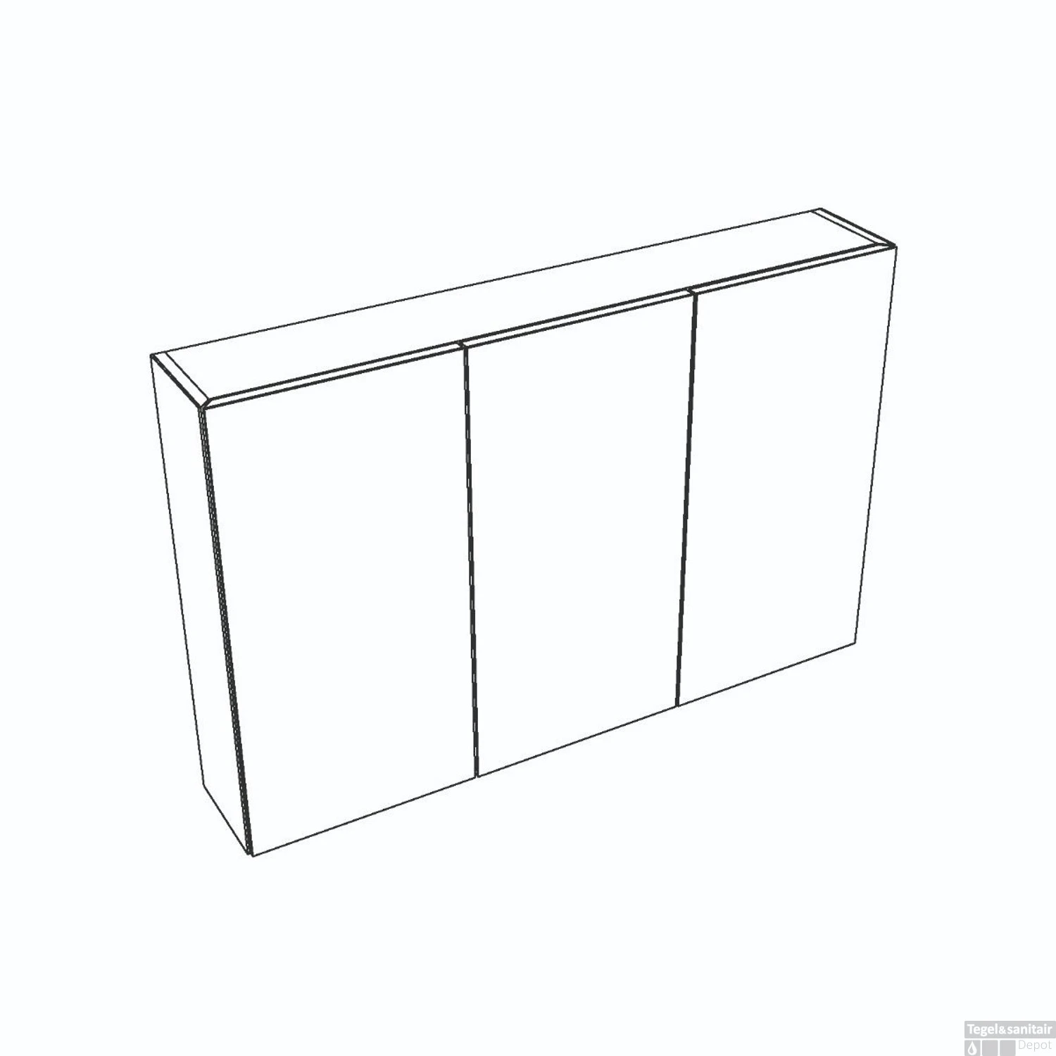 Spiegelkast Allibert Oslo 100 Cm Grijs 2 Spiegelkast Allibert Oslo 100 Cm Grijs - Afbeelding 2