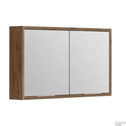 Spiegelkast Allibert Sorento Stopcontact VDE 120x69x17 Cm Eik Cognac