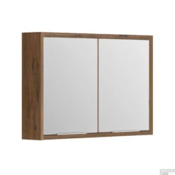 Spiegelkast Allibert Sorento Stopcontact VDE 80x69x17 Cm Eik Cognac
